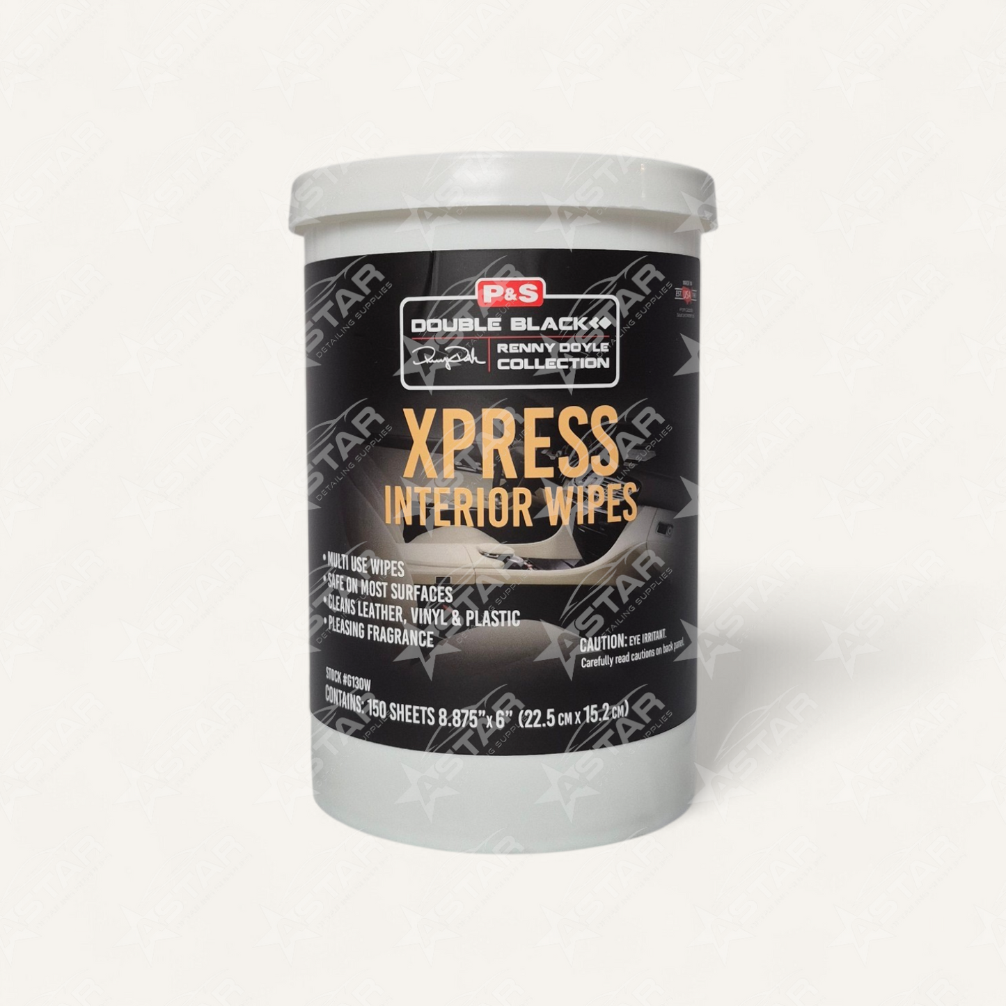 P&S Xpress Interior Wipes, 150 Sheets