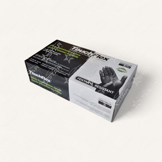 TouchFlex Black Nitrile Gloves 5MIL, 100pc (Small Available)